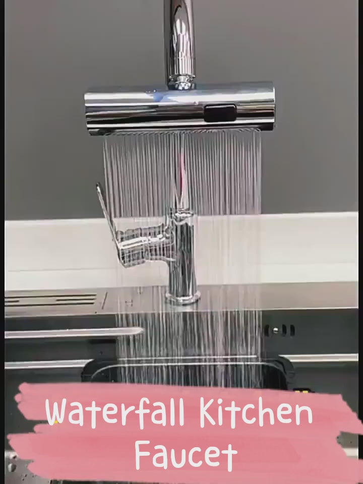 3-Function Waterfall Kitchen Faucet Waterfall Kitchen Faucet Kitchen Sink Spray Nozzle Kitchen Tap High Pressure Kitchen Tap
