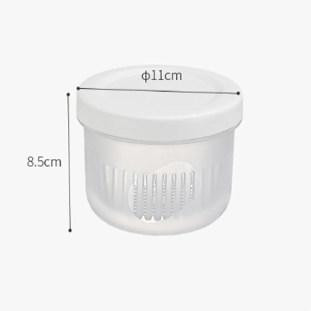 Kitchen tool  Plastic Storage Box Fresh-Keeping Box Refrigerator Fruit Vegetable Drain Crisper Kitchen Storage Containers