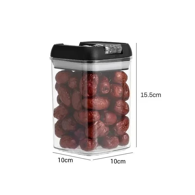 Food Storage Jar with Lid Kitchen Container Kitchen Organizer Stackable Dustproof Moisture Resistant Kitchen Accessorie
