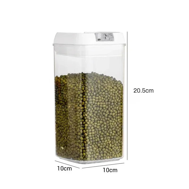 Food Storage Jar with Lid Kitchen Container Kitchen Organizer Stackable Dustproof Moisture Resistant Kitchen Accessorie