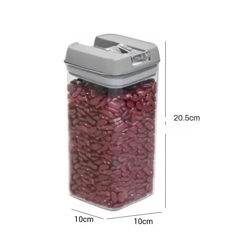Food Storage Jar with Lid Kitchen Container Kitchen Organizer Stackable Dustproof Moisture Resistant Kitchen Accessorie