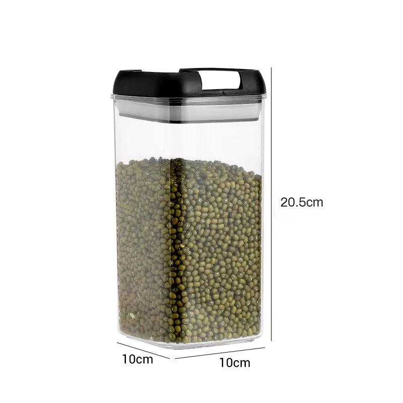 Food Storage Jar with Lid Kitchen Container Kitchen Organizer Stackable Dustproof Moisture Resistant Kitchen Accessorie