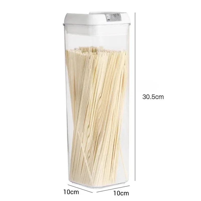 Food Storage Jar with Lid Kitchen Container Kitchen Organizer Stackable Dustproof Moisture Resistant Kitchen Accessorie