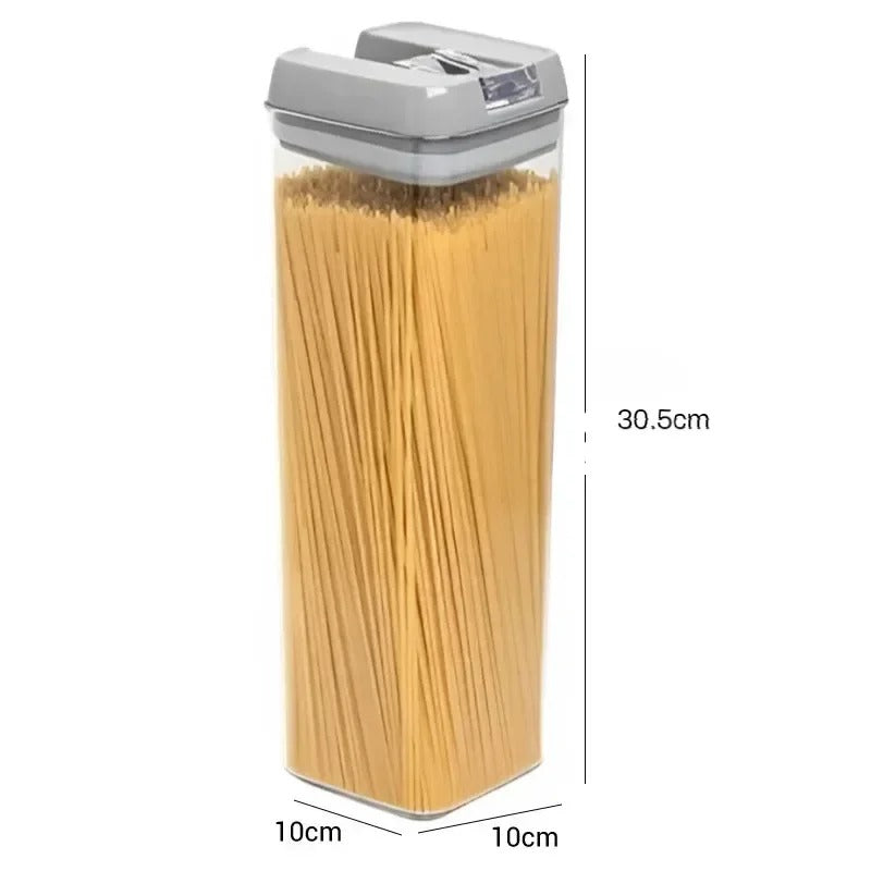 Food Storage Jar with Lid Kitchen Container Kitchen Organizer Stackable Dustproof Moisture Resistant Kitchen Accessorie