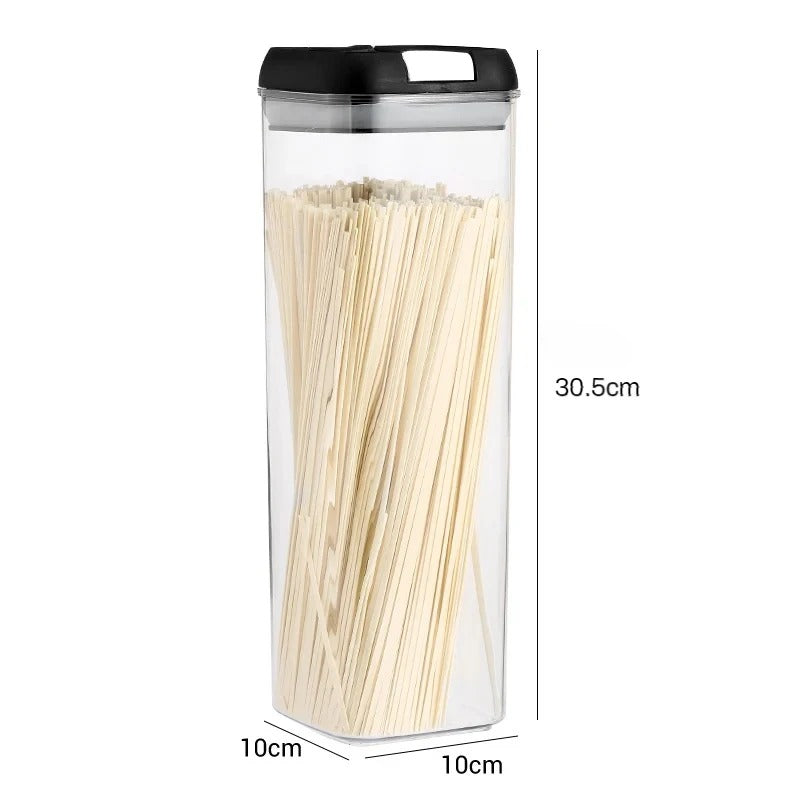 Food Storage Jar with Lid Kitchen Container Kitchen Organizer Stackable Dustproof Moisture Resistant Kitchen Accessorie