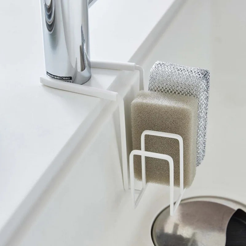 Kitchen Faucet, Sink, Storage Rack, Scouring Pad, Rag Rack, Multi-functional Sponge, Draining Rack