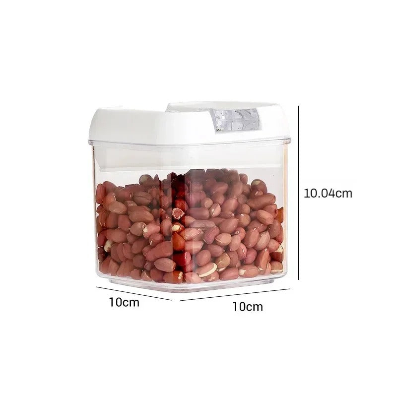Food Storage Jar with Lid Kitchen Container Kitchen Organizer Stackable Dustproof Moisture Resistant Kitchen Accessorie
